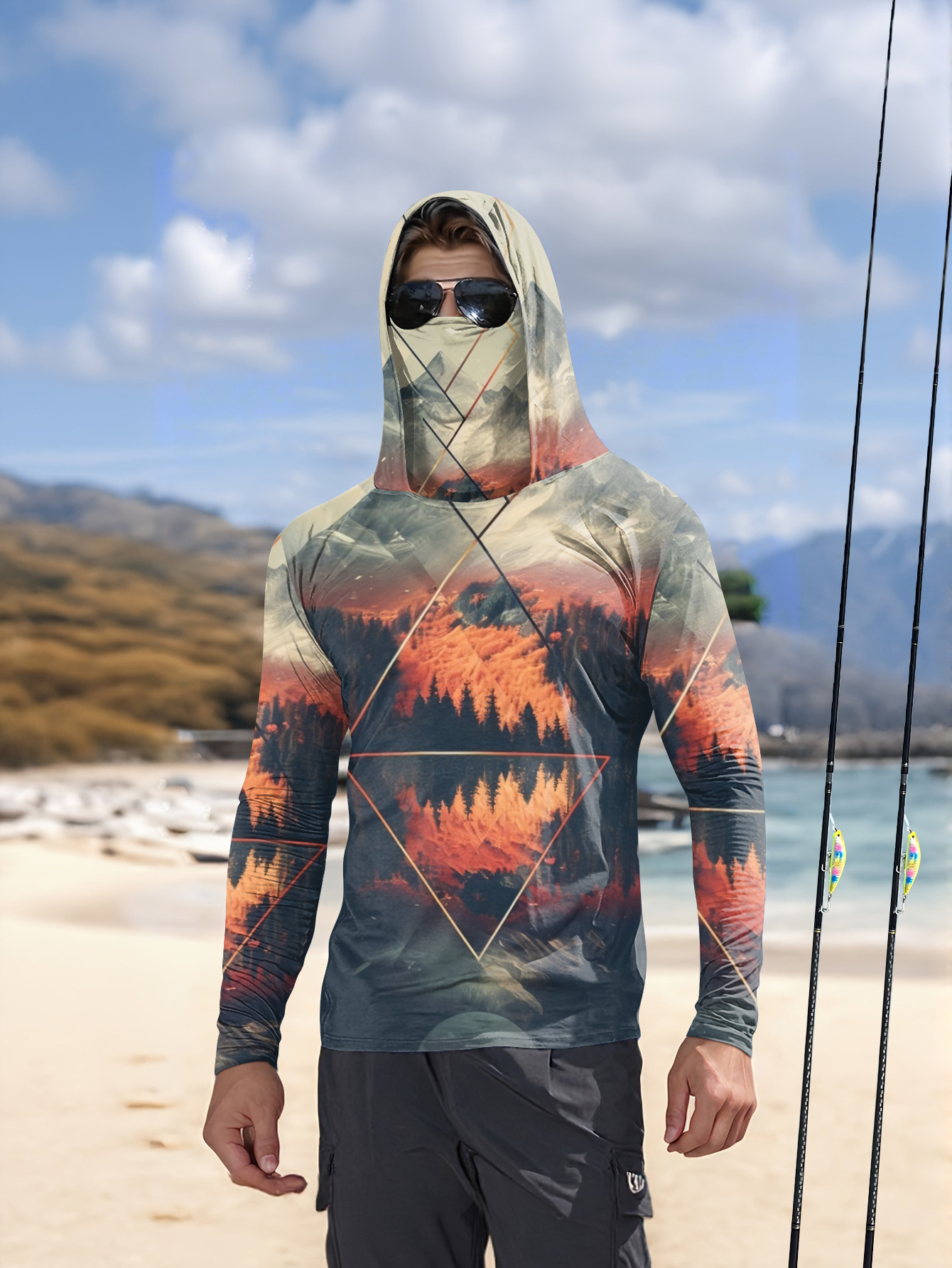 Outdoor Sports Leisure - Camisa de Manga Larga para Hombre,