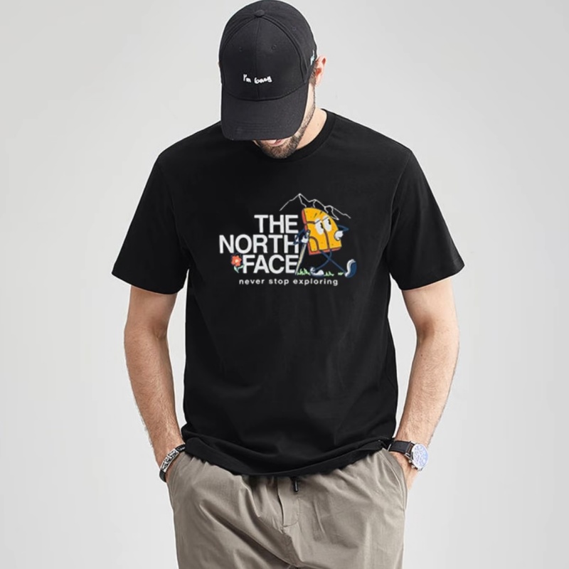 Outdoor Sport North Face - Camiseta de Manga Corta de Algodón